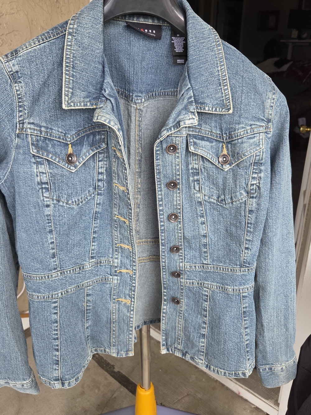 Axcess Light Blue Denim Button-Front Jean Jacket